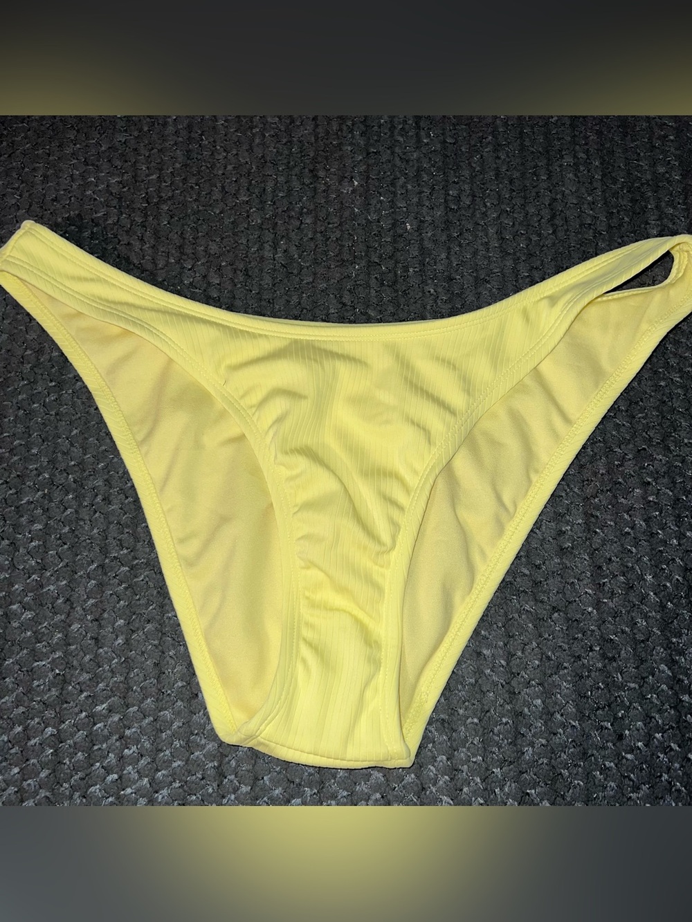 Xhilaration Yellow Ribbed Bikini Bottom